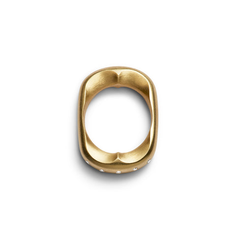 Heart Ring w/ champagne color diamonds